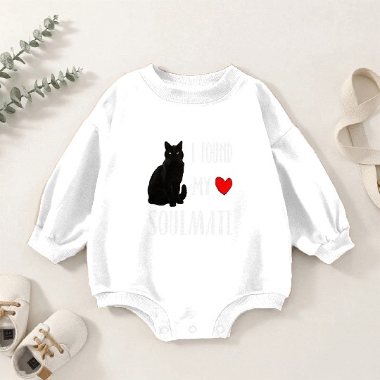 I Found My Soulmate Bombay Cat Lover Best Friend Baby Romper Sweatshirts