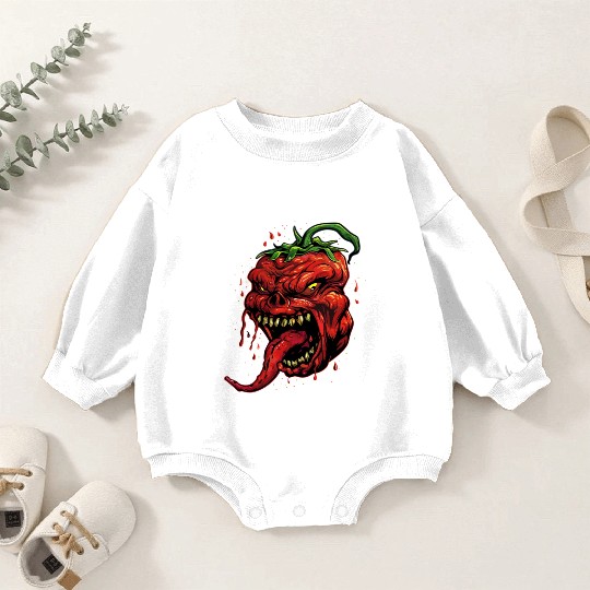 BBQ Hot Chili Carolina Reaper Hot Sauce Gift idea Baby Romper Sweatshirts