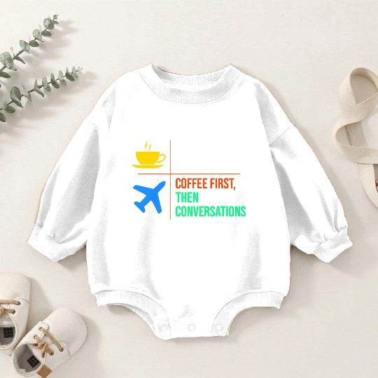 Air Traffic Controller Coffee ATC Aviation Humor Baby Romper Sweatshirts