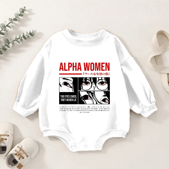 Anime eyes Streetwear Design Baby Romper Sweatshirts