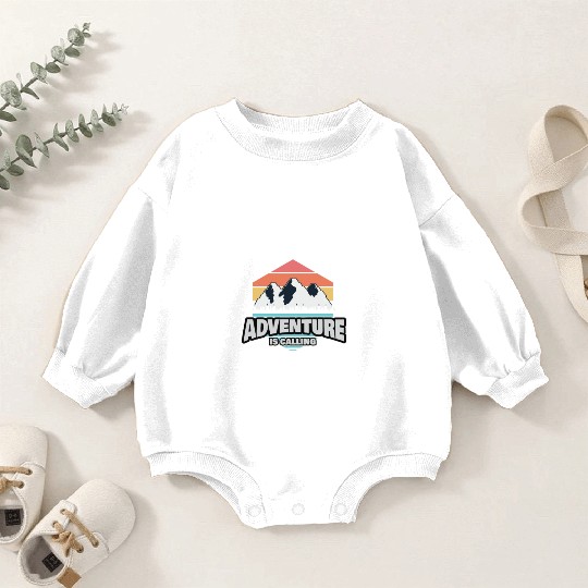 mountain is calling Baby Romper Sweatshirts