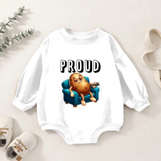 Couch Potato Baby Romper Sweatshirts