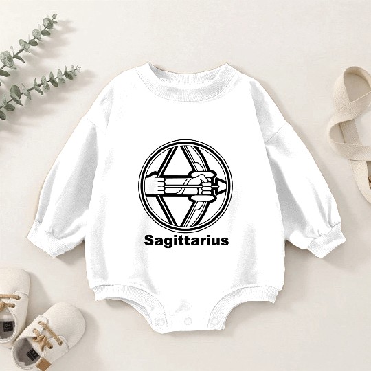 Sagittarius Zodiac Symbol Baby Romper Sweatshirts
