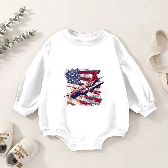 yankee, lady, world war 2 Baby Romper Sweatshirts