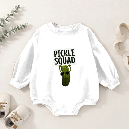 Pickle Design Cucumber Pickle Lover Baby Romper Sweatshirts