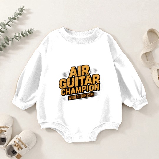 AIR GUITAR CHAMPION WORLD TOUR 2024 Baby Romper Sweatshirts