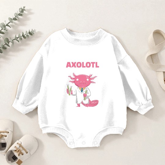 Axolotl Science Teacher Mexican Salamander Baby Romper Sweatshirts