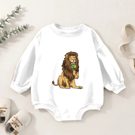 Lion Lollipop Baby Romper Sweatshirts