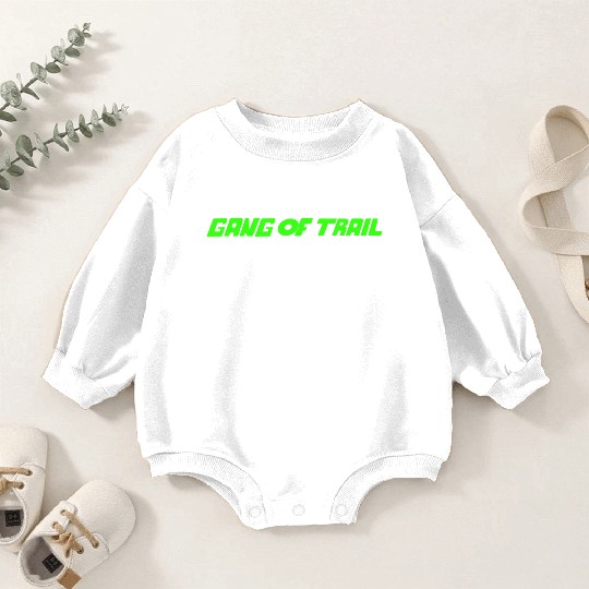 GANG OF TRAIL Green neon line Baby Romper Sweatshirts