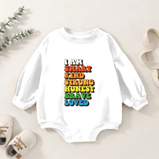 Daily Affirmation Uplifting Quotes Positive Baby Romper Sweatshirts