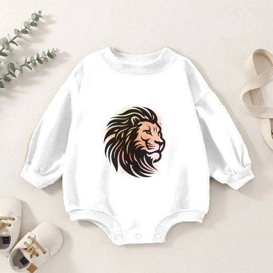Lion Head Baby Romper Sweatshirts