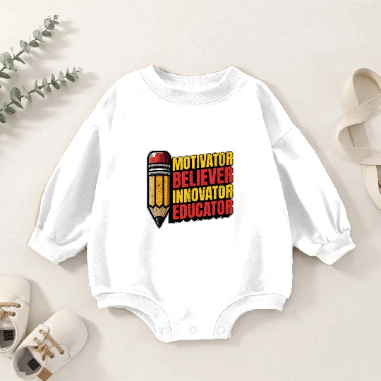 Literature Teacher Motivator Believer Bookworm Baby Romper Sweatshirts