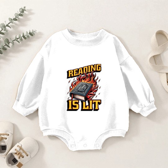 Literature Teacher Reading Is Lit Educator Bookish Baby Romper Sweatshirts