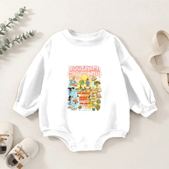 Southern California Paradise Baby Romper Sweatshirts