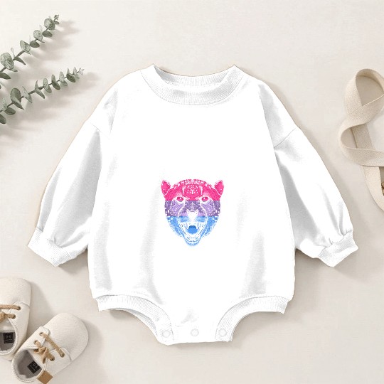 I Love Men and Women Bisexual LGBTQ Bi Pride Gay L Baby Romper Sweatshirts