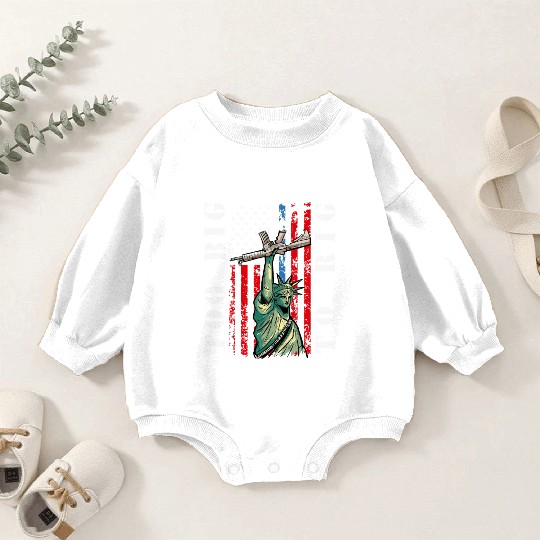 Too Big to Rig 2024 Trump Saying Trump 2024 Baby Romper Sweatshirts