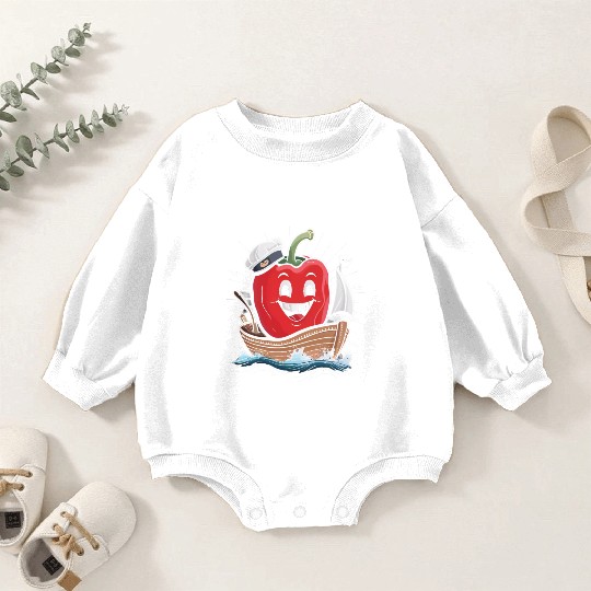 Bell Pepper Sailing Baby Romper Sweatshirts