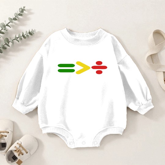 Juneteenth Equality Is Greater Than Division Afro Baby Romper Sweatshirts