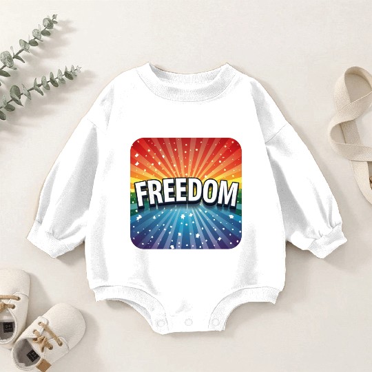 LGBTQ Freedom Baby Romper Sweatshirts