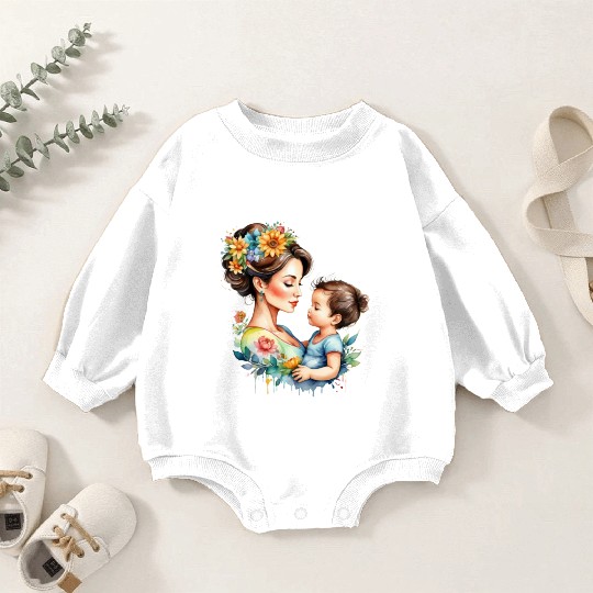 I love my mom Baby Romper Sweatshirts