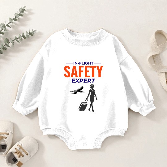Flight Attendant Aviation Cabin Crew Airline Staff Baby Romper Sweatshirts
