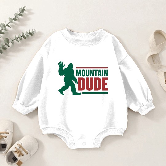 Mountain Dude Baby Romper Sweatshirts