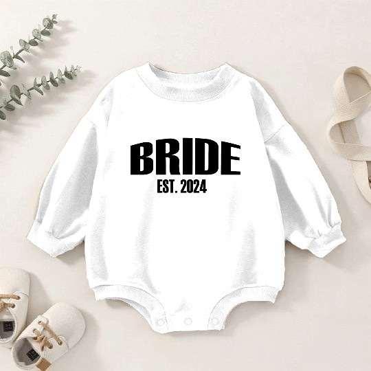 Bride and Groom 2024 Baby Romper Sweatshirts