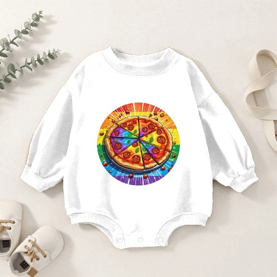 LGBTQ Pizza Baby Romper Sweatshirts