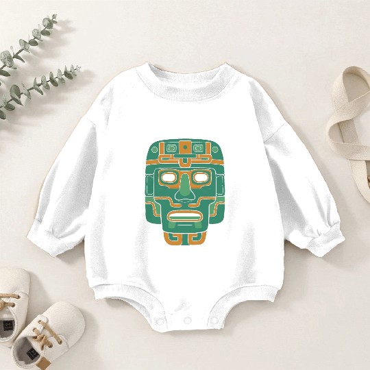 Aztec God Ancient Mythology Huitzilopochtli Mask Baby Romper Sweatshirts