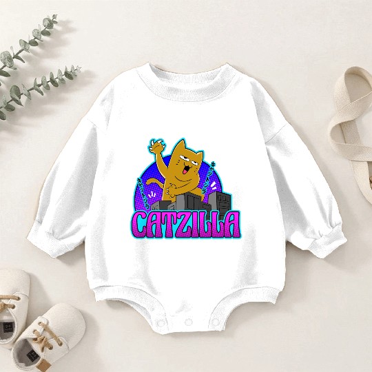catzilla Baby Romper Sweatshirts