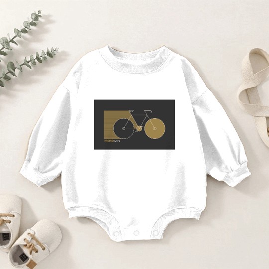 Bike Club Fixed Cruising Gold Baby Romper Sweatshirts