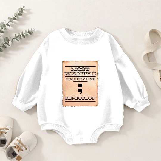 Semicolon programmer Most Wanted funny joke IT Baby Romper Sweatshirts