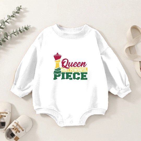 Black Queen Most Powerful Piece African American Baby Romper Sweatshirts