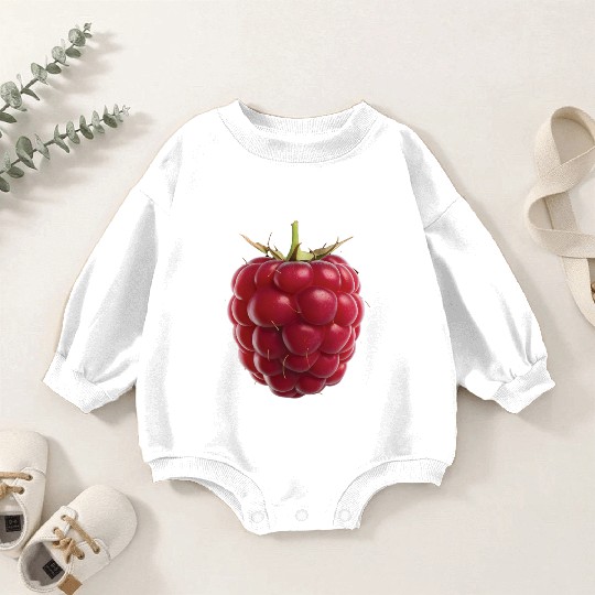 Raspberry Realistic Baby Romper Sweatshirts