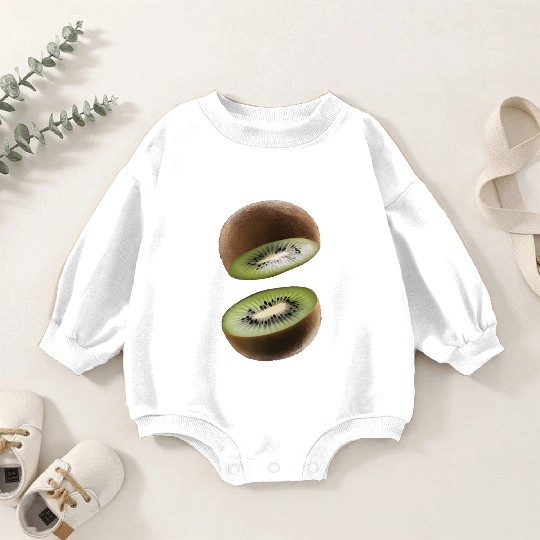 Kiwi Realistic Baby Romper Sweatshirts