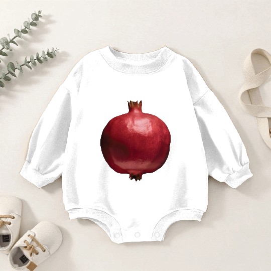 Pomegranate Realistic Baby Romper Sweatshirts