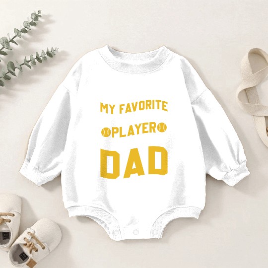 Calls Me Softball Dad Funny Daddy Father's Day Baby Romper Sweatshirts