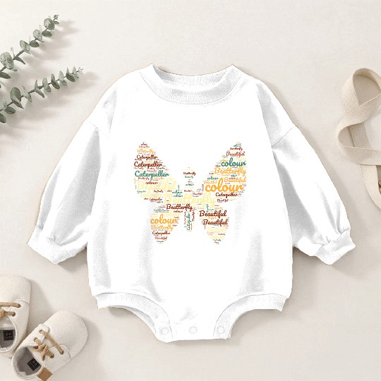 Elegant "Butterfly" Baby Romper Sweatshirts - Embrace Nature's Be