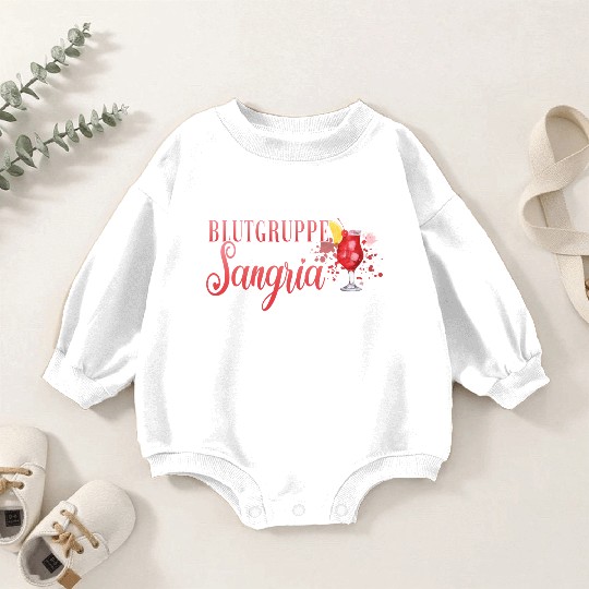 Cocktail Bartender Blutgruppe Sangria Baby Romper Sweatshirts