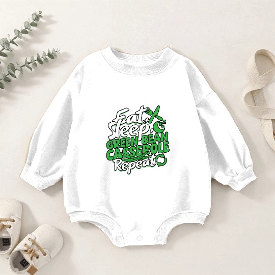 Green Bean Casserole Baby Romper Sweatshirts
