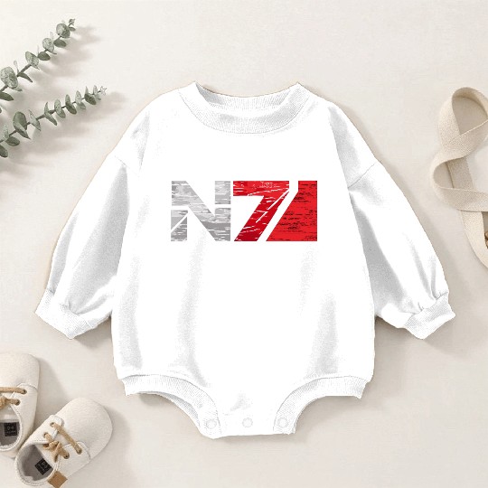 Mass Effect N7 Essential Baby Romper Sweatshirts