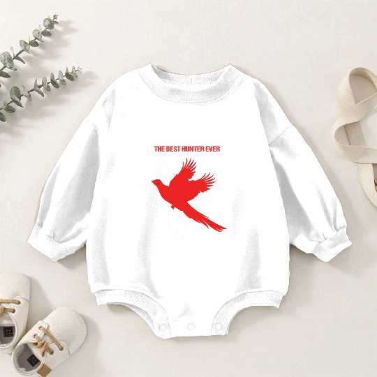 4th Of July US Flag Best Hunter Pheasant Hunting Baby Romper Sweatshirts