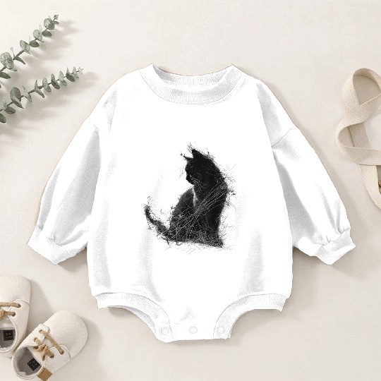 Abstract Animal Drawing Graphic Baby Romper Sweatshirts