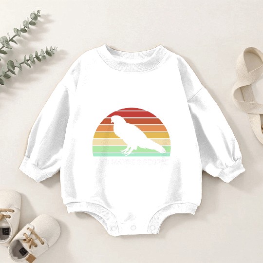 Retro I Like Falconry And Maybe Three People Baby Romper Sweatshirts