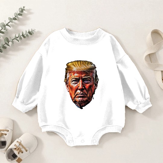 Donald Trump Election 2024 Image: Patriotic Design Baby Romper Sweatshirts