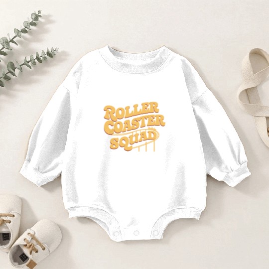 Roller Coaster Squad Fun Thrill Ride Team Baby Romper Sweatshirts