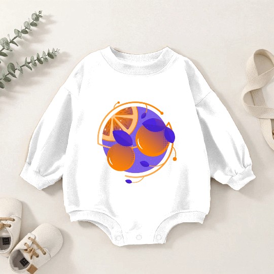 Orange Fruit Baby Romper Sweatshirts