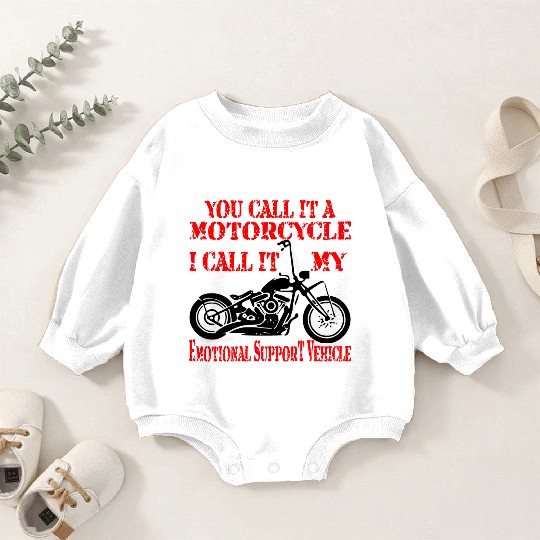 Emotional Support Motorcycle LIKE US ON FACEBOOK Baby Romper Sweatshirts