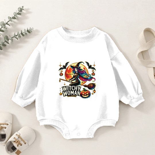 Couple Halloween Husband Witchy Woman Halloween Baby Romper Sweatshirts