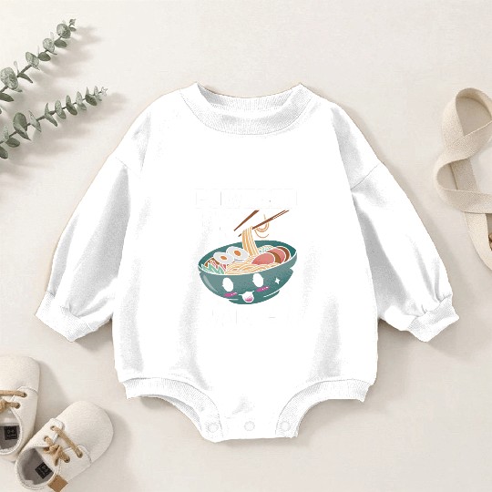 Powered By Ramen Anime Japanese Soup Cup Noodle Baby Romper Sweatshirts